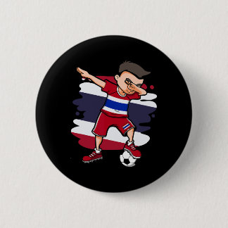 Bóton Redondo 5.08cm Menino de Dabbing Futebol - Camisa da Tailândia Fã
