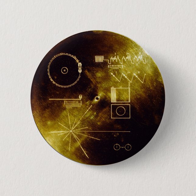 Bóton Redondo 5.08cm Mensagem do explorador (Frente)