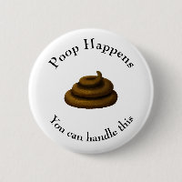 Mensagem Filosófica Personalizável de "Poop Aconte
