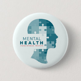 Bóton Redondo 5.08cm Mental Health Awareness Month