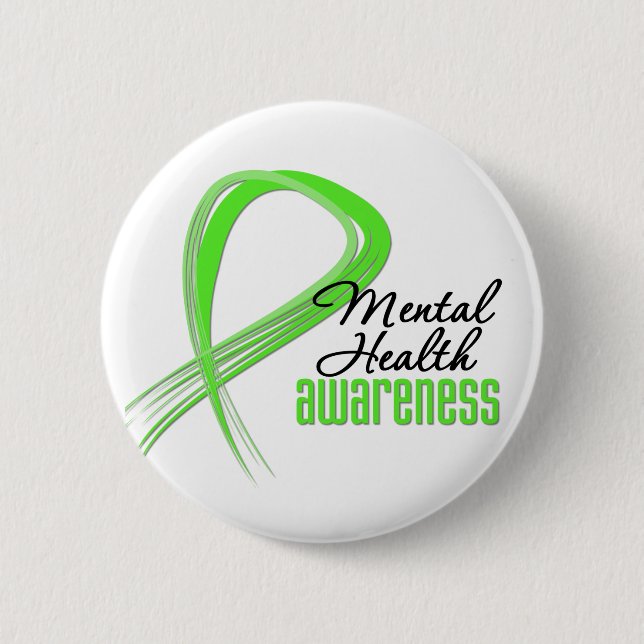Bóton Redondo 5.08cm Mental Health Awareness Ribbon (Frente)