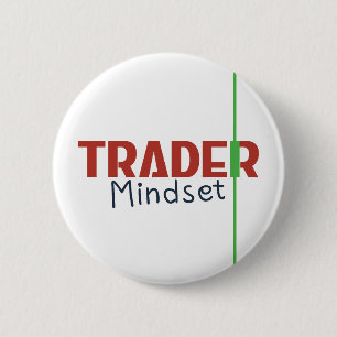 Bóton Redondo 5.08cm Mentalidade de Trader – Negociação com Foco na Dis