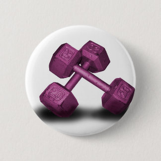 Bóton Redondo 5.08cm Mercadoria cor-de-rosa dos Dumbbells