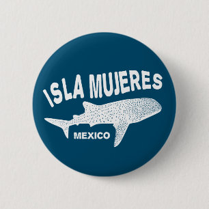 Bóton Redondo 5.08cm Mergulho de Tubarão-Baleia Isla Mujeres