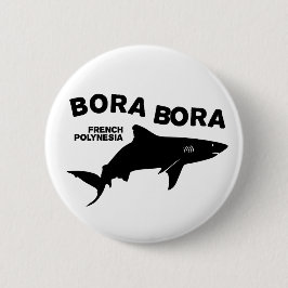 Bóton Redondo 5.08cm Mergulho De Tubarão Em Bora Bora