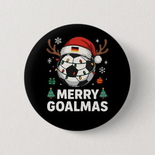 Bóton Redondo 5.08cm Merry Goalmas - Futebol Natalino Divertido