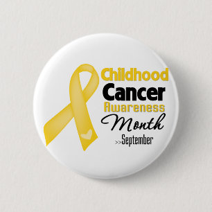 Bóton Redondo 5.08cm Mês da consciência do cancer da infância