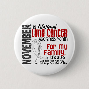 Bóton Redondo 5.08cm Mês da consciência do câncer pulmonar para minh
