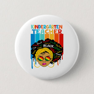 Bóton Redondo 5.08cm Mês da História Afro-Americana Inteligente Afro Fo