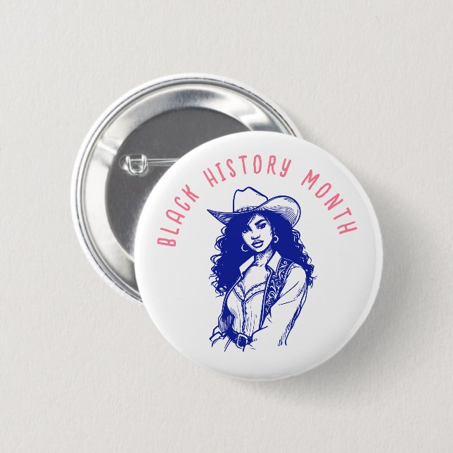 Bóton Redondo 5.08cm Mês da História Negra (Frente & Verso)