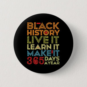 Bóton Redondo 5.08cm Mês da História Negra 2025 Viva Aprenda Faça 