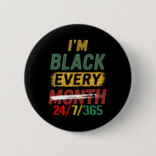 Bóton Redondo 5.08cm Mês da História Negra 247365 Orgulho da Melanina A