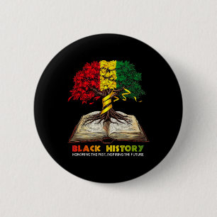 Bóton Redondo 5.08cm Mês da História Negra em Homenagem ao Passado Insp