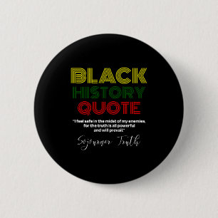 Bóton Redondo 5.08cm Mês da História Negra Sojourner Truth Abolicionist
