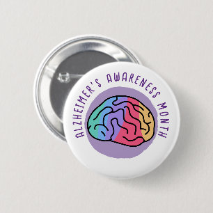 Bóton Redondo 5.08cm Mês de Consciência do Alzheimer