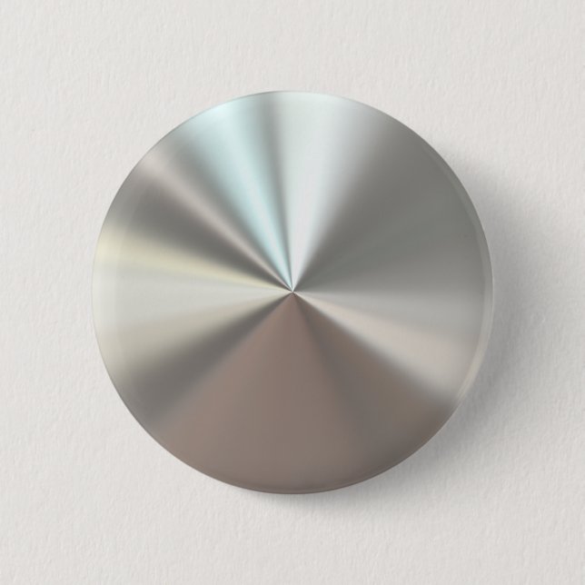 Bóton Redondo 5.08cm Metal de prata artístico (Frente)
