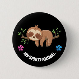 Bóton Redondo 5.08cm Meu Animal Espírito | Modelo De Lama De Corte