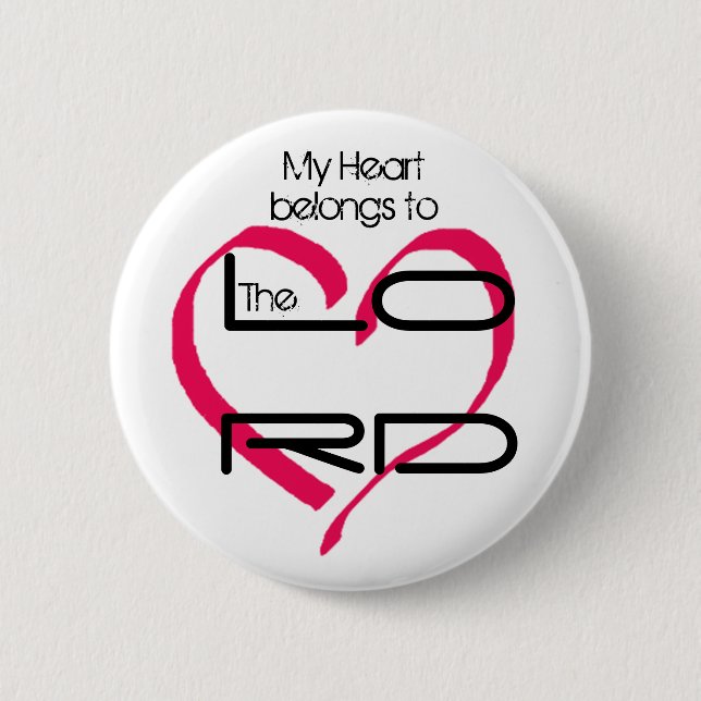 Bóton Redondo 5.08cm Meu botão do coração (Frente)