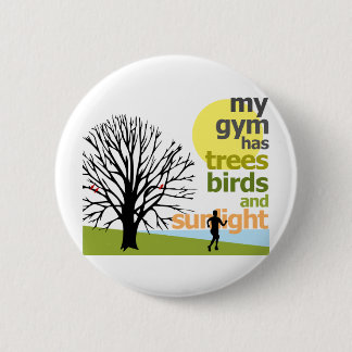 Bóton Redondo 5.08cm Meu Gym tem árvores
