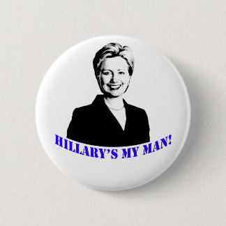 Bóton Redondo 5.08cm Meu homem de Hillary!
