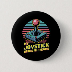 Bóton Redondo 5.08cm Meu Joystick Traz Todas As Vitórias 