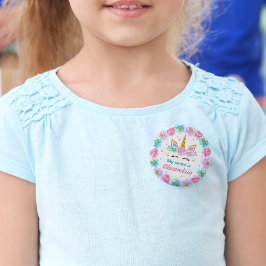 Bóton Redondo 5.08cm Meu Nome É - Ontem Unicórnio Personalizado