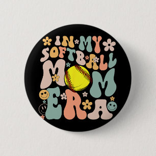 Bóton Redondo 5.08cm Meu Softball Era Mamãe O Dia do Jogo da Vida Fresc