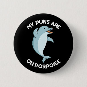 Bóton Redondo 5.08cm Meus Peitos Estão Em Porpoise Engraçados Animais E