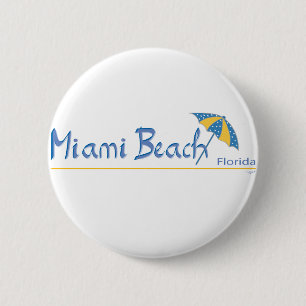 Bóton Redondo 5.08cm Miami Beach, Florida Umbrella Legal