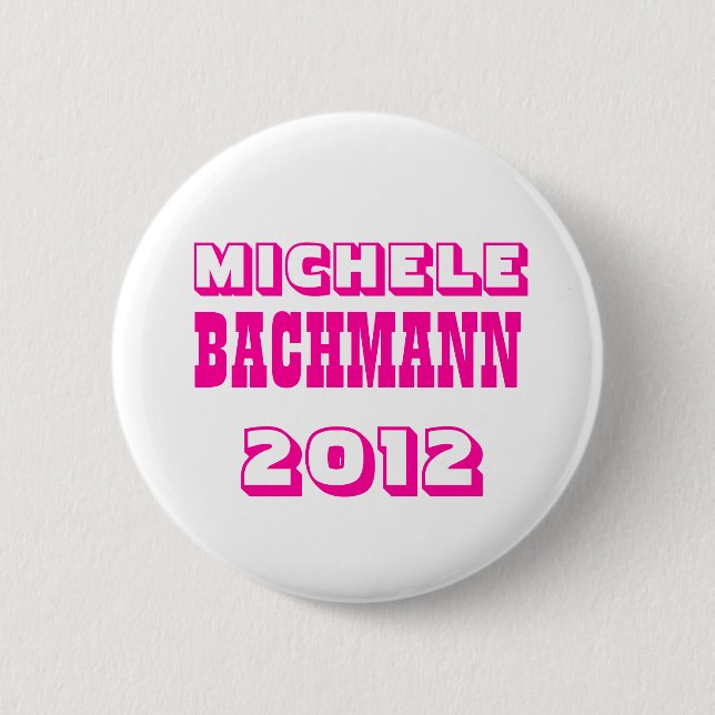 Bóton Redondo 5.08cm Michele Bachmann 2012 (Frente)