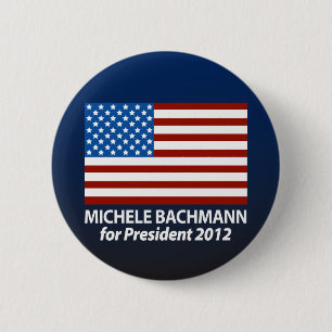 Bóton Redondo 5.08cm Michele Bachmann para o presidente 2012