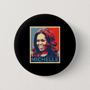 Bóton Redondo 5.08cm Michelle Obama Mulheres Negras História Negra Mês