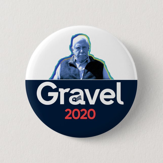 Bóton Redondo 5.08cm Mike Gravel 2020 (Frente)