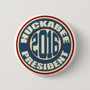 Bóton Redondo 5.08cm Mike Huckabee para o presidente em 2016
