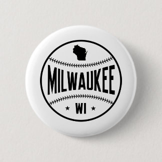 Bóton Redondo 5.08cm Milwaukee Baseball