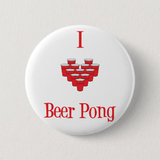 Bóton Redondo 5.08cm Mim botão de Pong da cerveja (do coração)