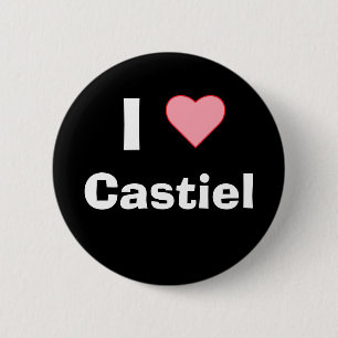 Bóton Redondo 5.08cm Mim coração Castiel