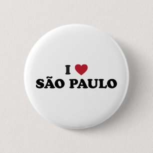 Bóton Redondo 5.08cm Mim coração Sao Paulo Brasil