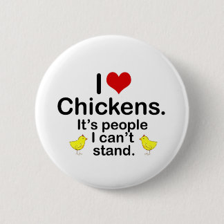 Bóton Redondo 5.08cm Mim galinhas (do coração)