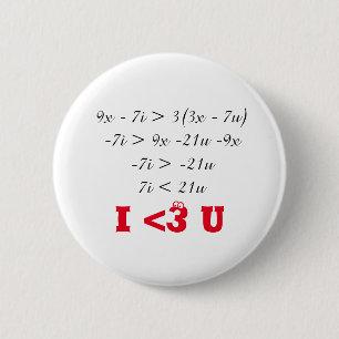 Bóton Redondo 5.08cm Mim matemática <3. MIM <3 U