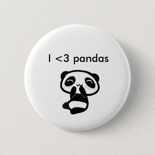 Bóton Redondo 5.08cm Mim pandas <3