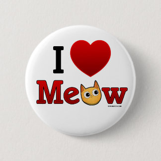 Bóton Redondo 5.08cm "Mim Pin do gato dos gatos do coração do Meow do