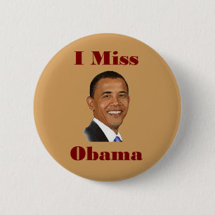 Bóton Redondo 5.08cm Mim senhorita Obama