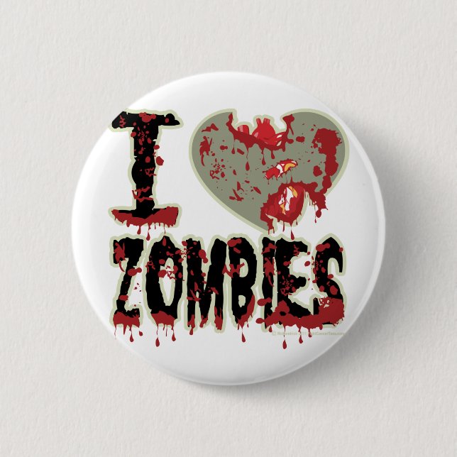 Bóton Redondo 5.08cm mim zombis do coração (Frente)