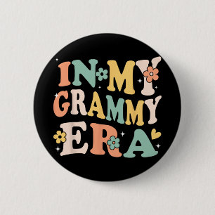 Bóton Redondo 5.08cm Minha Era Grammy Engraçado Sarcástico Groovy Retro