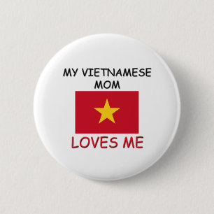 Bóton Redondo 5.08cm Minha mamã do vietnamita ama-me