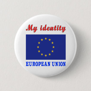 Bóton Redondo 5.08cm Minha União Europeia da identidade