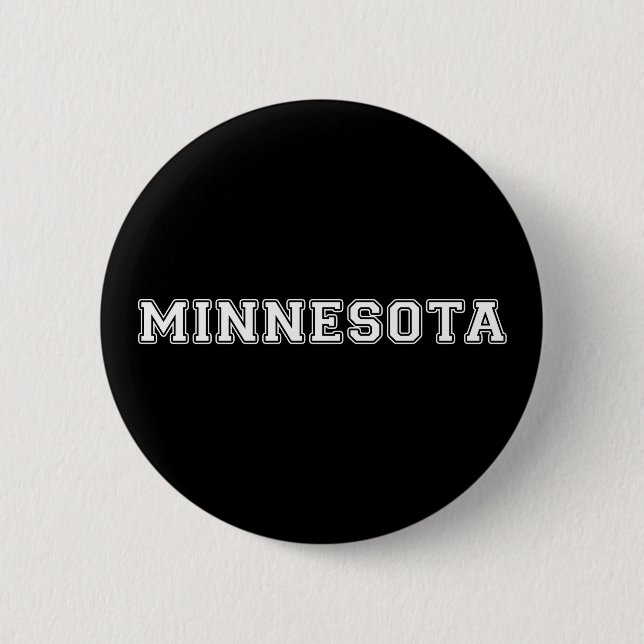 Bóton Redondo 5.08cm Minnesota (Frente)