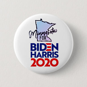 Bóton Redondo 5.08cm Minnesota para Biden Harris 2020