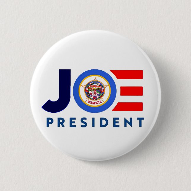 Bóton Redondo 5.08cm Minnesota para Joe 2020 (Frente)